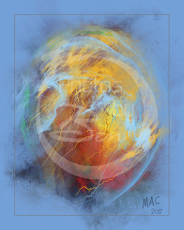 soft blue with colors backgroud